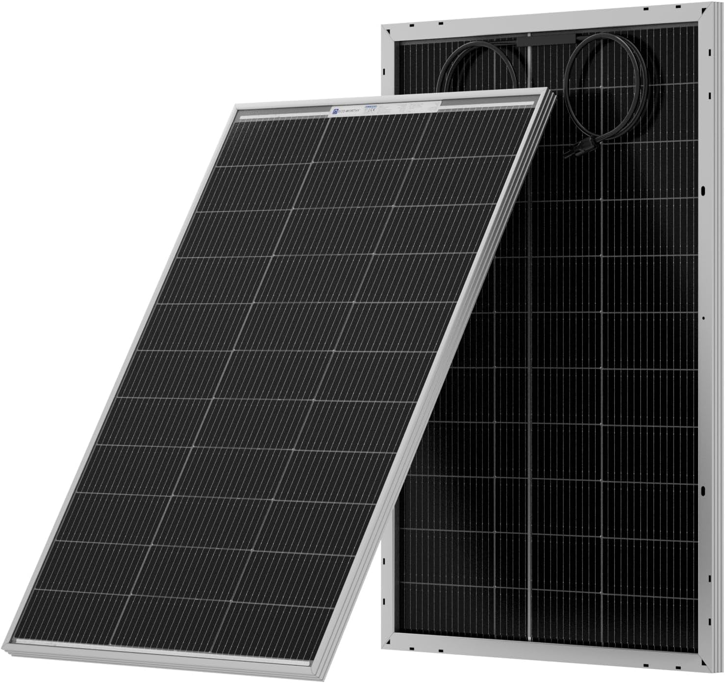 ECO-WORTHY 100W Solar Panel 12V Portable Monocrystalline Module Solar Panels for Home Shed RV