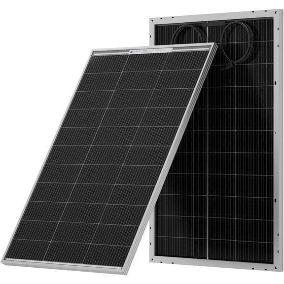 ECO-WORTHY 100W Solar Panel 12V Portable Monocrystalline Module Solar Panels for Home Shed RV