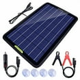 thumbnail image 1 of ECO-WORTHY 12 Volt 10 Watt Solar Battery Charger & Maintainer, Solar Panel Trickle Charger, Portable Power Backup Kit with Alligator Clip Adapter for Car, Boat, Automotive, Motorcycle, RV, 1 of 4