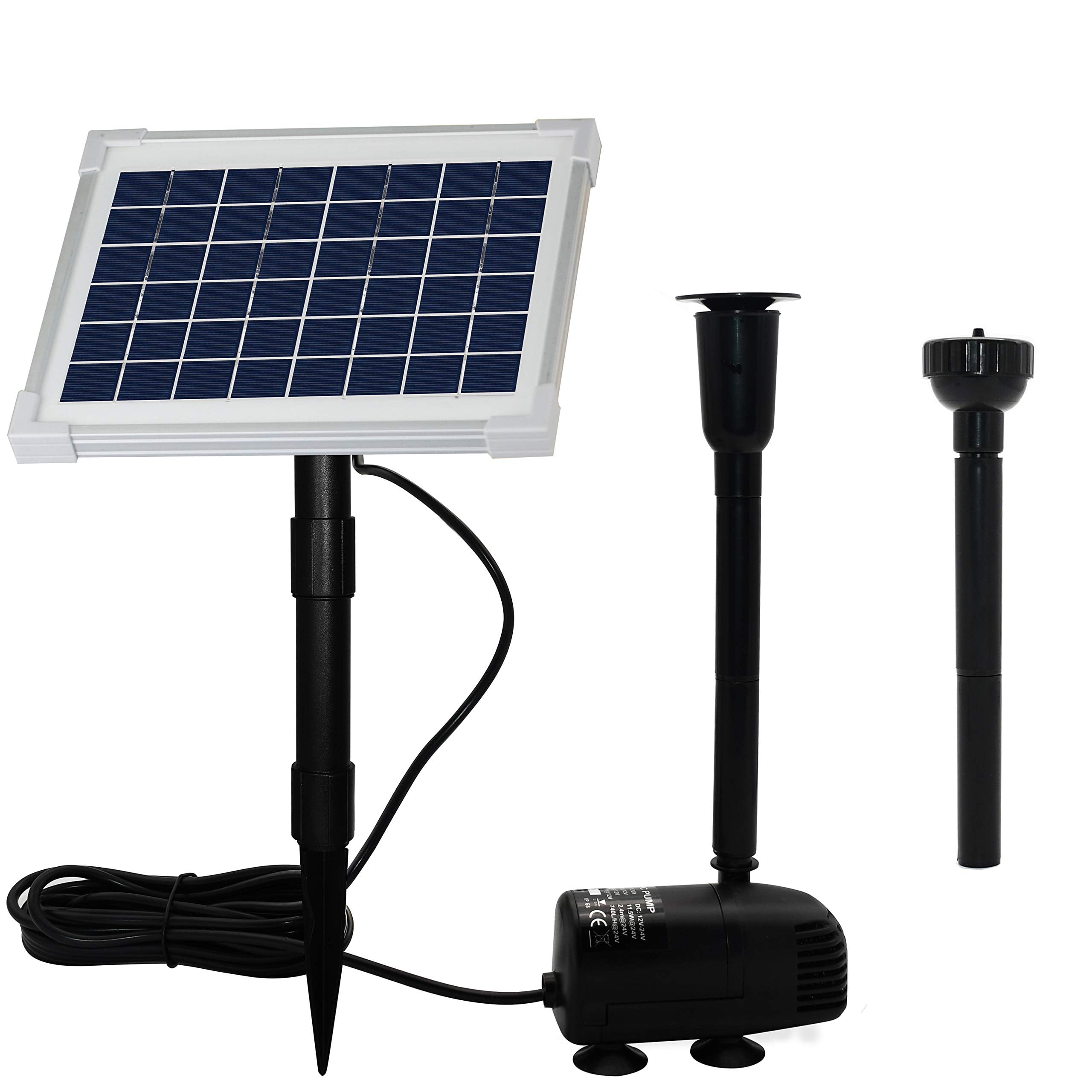 ECO WORTHY Solar Fountain Water STF Pump Kit GPH Brushless Submersible Powered Pump With