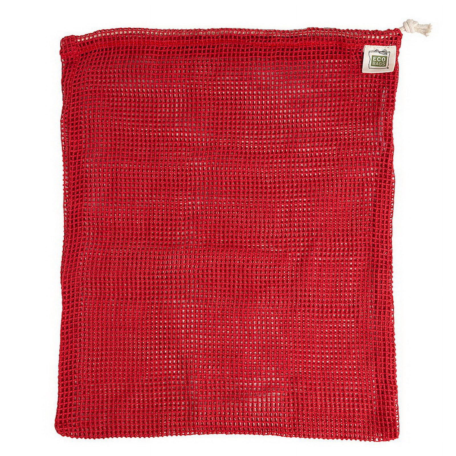 Netted Drawstring Backpack ECOBAGS Organic Cotton Net Drawstring Bag 12