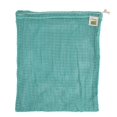 thumbnail image 1 of ECOBAGS Washed Blue Net Drawstring Reusable Bags 10 x 12, 1 of 2