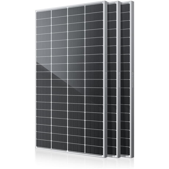 ECOBOSS 600W N-Type Solar Panel Kit 3-Pack 16BB 25.6% High Efficiency for RV Van Marine and Cabin Off-Grid Power Systems