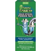 EcoClean Solutions Gobbler Drain Cleaner GGDC3SEMR - Powder, Green Scent - 3 Pack, 3.5 Oz