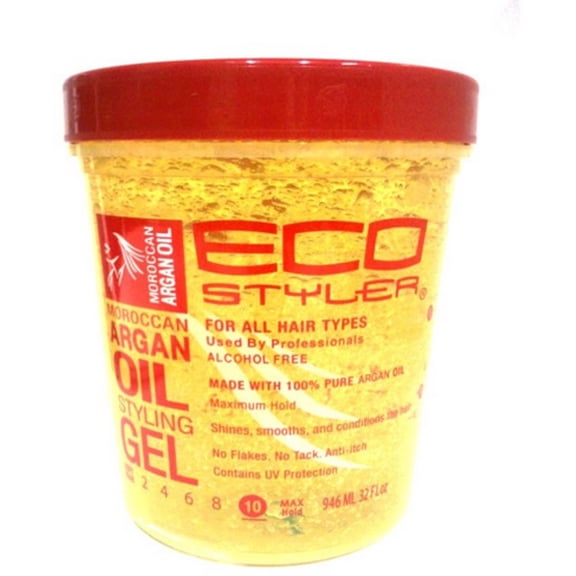 ECOCO EcoStyler Styling Gel, Moroccan Argan Oil, 32 oz (Pack of 4)