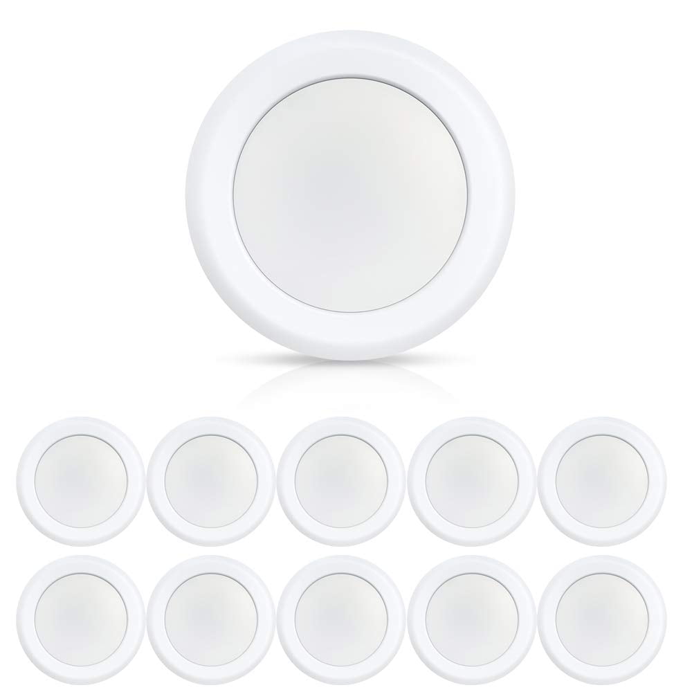 ECOELER 10 Pack 6 Inch LED Dimmable Flush Mount Ceiling Light, 16.5W ...