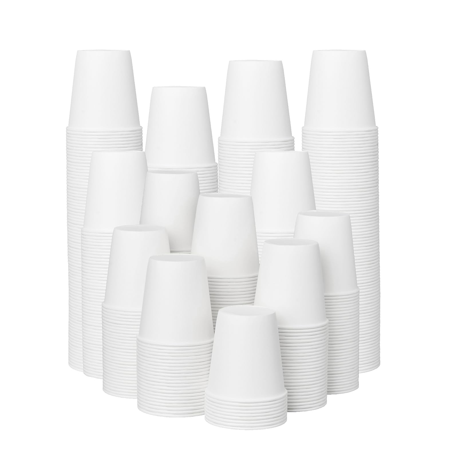 ECOEXTRA Coffee Cups 12 oz 300 Pack, 12 oz Paper Cups, Hot Beverage ...