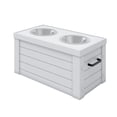 thumbnail image 1 of ECOFLEX® Piedmont Elevated Dog Feeder, Two 24 oz. Bowls, Removable Lid Storage, Small to Medium Size Dogs, 1 of 6