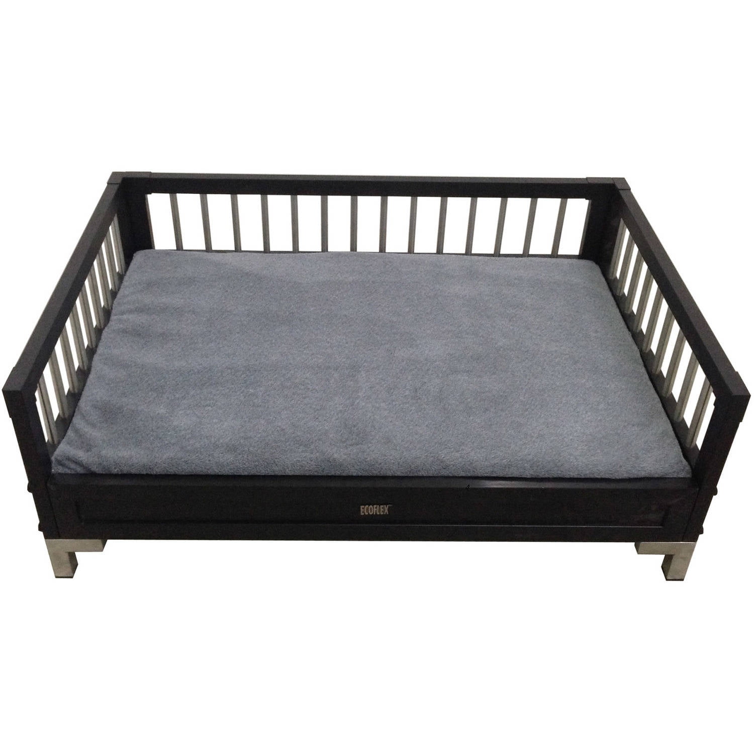 ECOFLEX Raised Dog Bed with Memory Foam Cushion, Espresso, Extra Large
