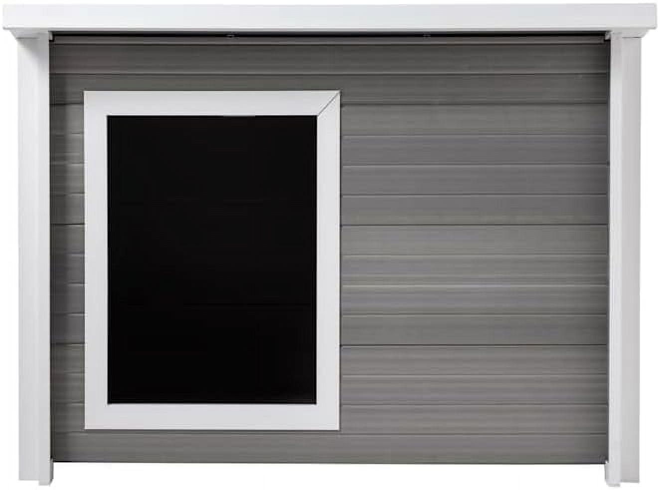 ECOFLEX Rustic Gray Dog House Extra Large, Dogs Up To 150Lbs, 10YR