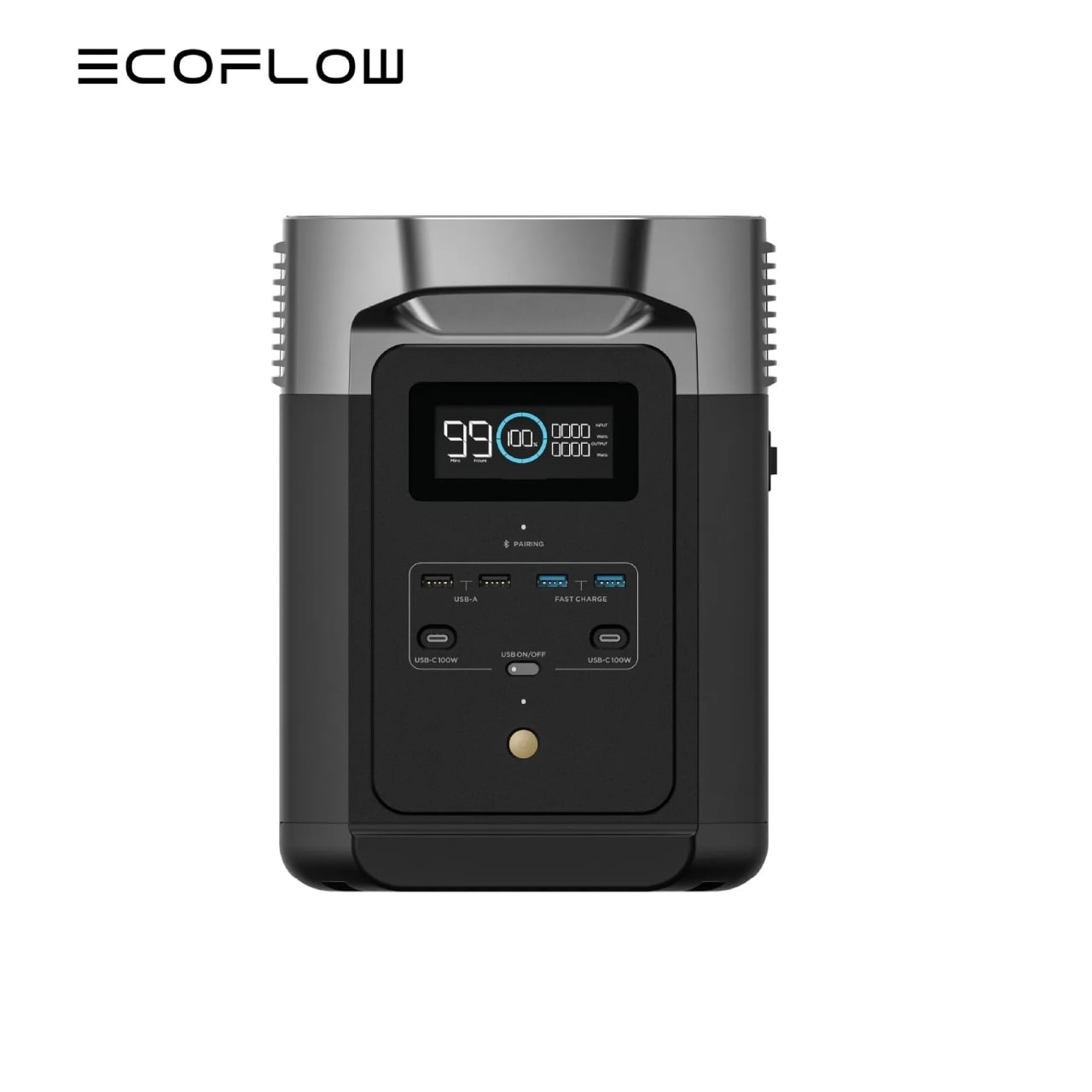 ECOFLOW Portable Power Station DELTA 2, 950Wh/1024Wh LiFePO4 (LFP) Battery, 1800W AC/100W USB-C Output, Solar Generator