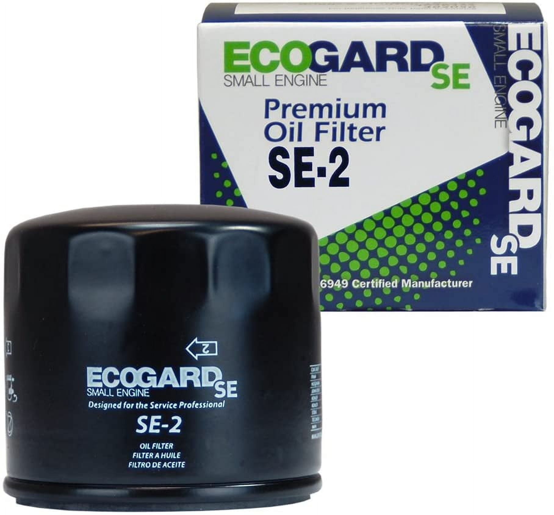 ECOGARD SE2 Small Engine Oil Filter for Mowers, Tractors, Lawn