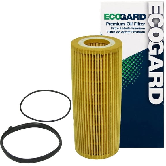 ECOGARD X5598 Premium Cartridge Engine Oil Filter for Conventional Oil Fits Audi Q7 3.0L 2011-2015, A6 Quattro 3.0L 2009-2014, Q5 3.2L 2009-2012,