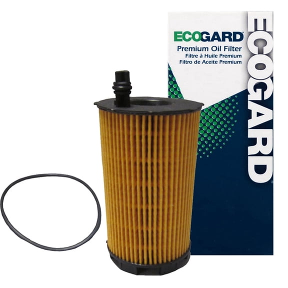 ECOGARD X5843 Cartridge Engine Oil Filter for Conventional Oil - Premium Replacement | Fits 2009-2023 Audi R8 5.2L; 2008-2012 S5 4.2L; 2007-2012 A8 Quattro 4.2L; 2007-2011 S6 5.2L; 2010 RS6 5.0L