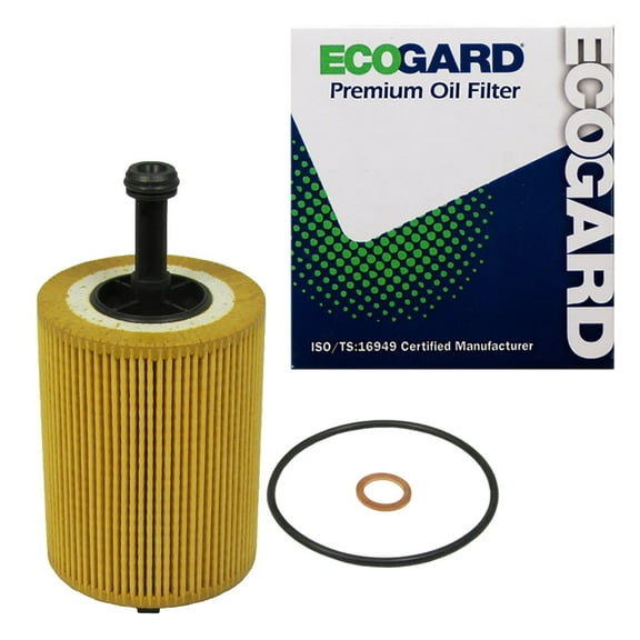 ECOGARD X8113 Premium Cartridge Engine Oil Filter for Conventional Oil Fits Volkswagen Jetta 2.0L DIESEL 2009-2014, Jetta 1.9L DIESEL 2005-2006