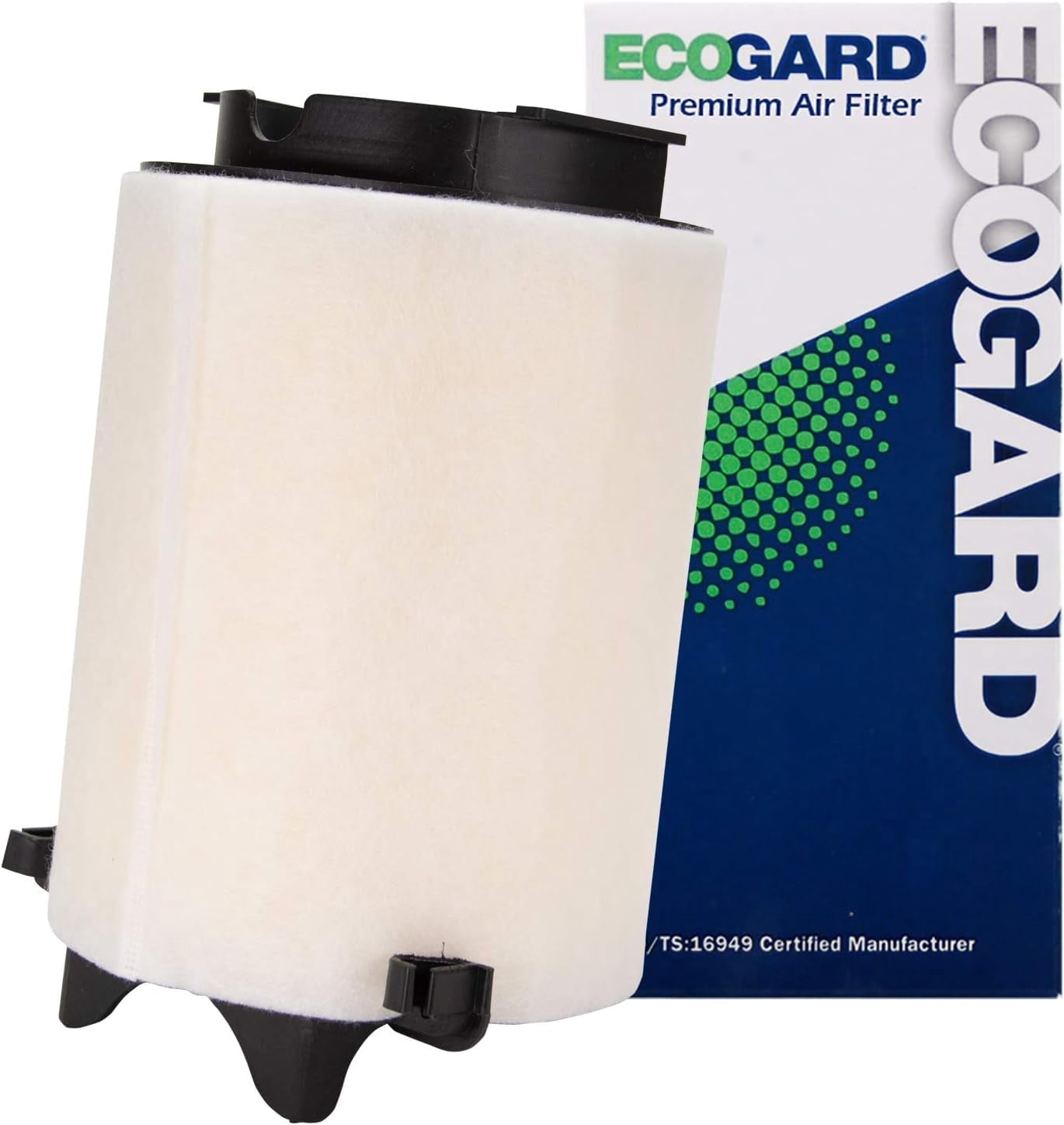 ECOGARD XA10175 Premium Engine Air Filter Fits 2011-2017 Volkswagen Jetta, 2008-2015 Seat Leon, 2014-2017 Volkswagen Caddy, 2008-2015 Audi A3