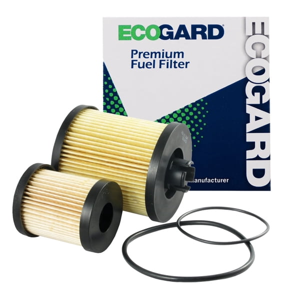ECOGARD XF55590 Premium Diesel Fuel Filter (Set of 2) Fits Ford F-250 Super Duty 6.0L DIESEL 2003-2007, F-350 Super Duty 6.0L DIESEL 2003-2007, Excursion 6.0L DIESEL 2003-2005