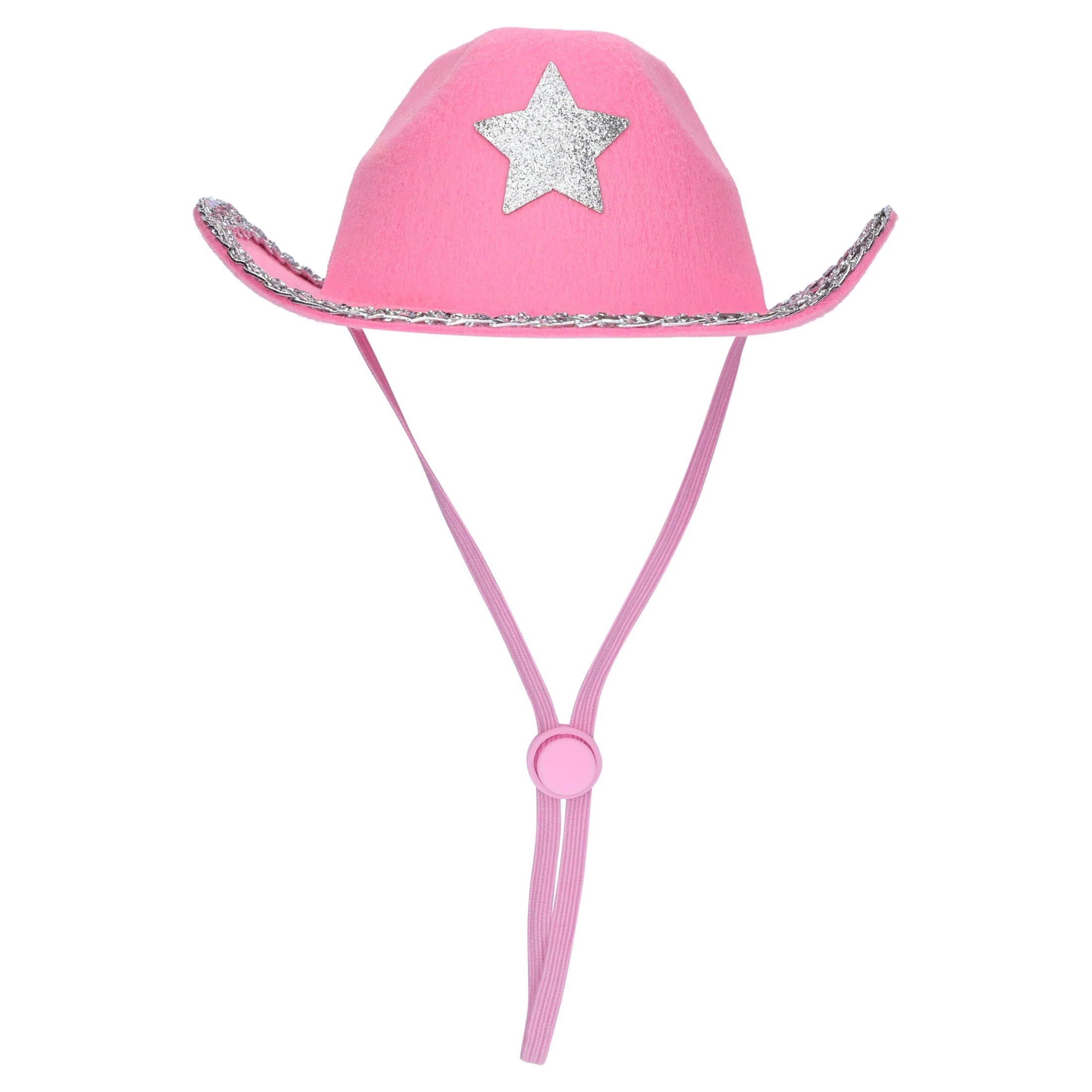 Vibrant Life Halloween Cowboy Hat Costume for Dogs, Pink, M/L