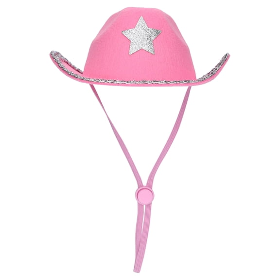 Vibrant Life Halloween Cowboy Hat Costume for Dogs, Pink, M/L