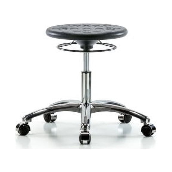 Manufacturer Varies Cleanroom Polyurethane Stool,Black CLR-IPDHSO-CR-CC-BLK