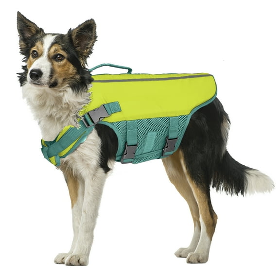 Vibrant Life Flotation Vest for Dogs, with Handle, Yellow, Medium