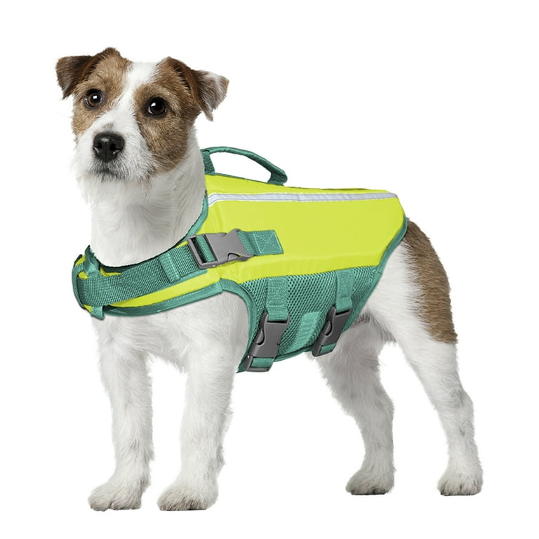 Vibrant Life Flotation Vest for Dogs, Small, Yellow, with Handle