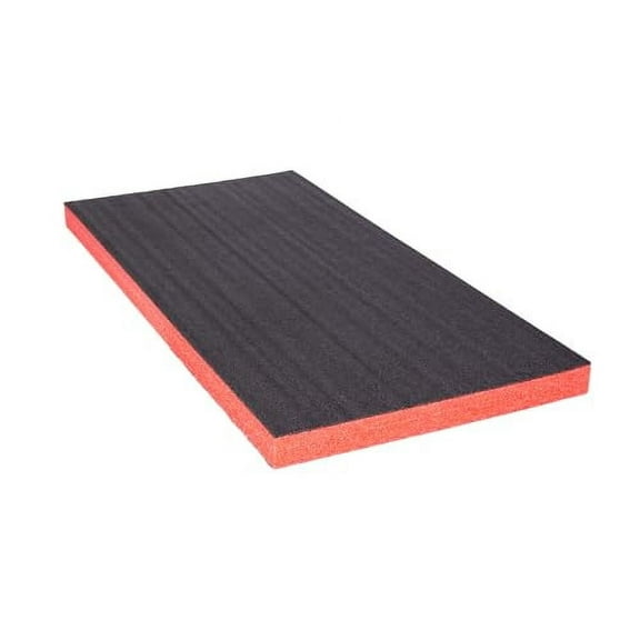 ECONO FOAM Black/Red 24" x 48" Layered Foam for Kaizen Projects (57mm-2-1/4",Black/Red)