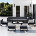 thumbnail image 1 of MRUAKA Aluminum Patio Furniture Set, 7 Pcs Metal Modern Outdoor Sofa Sets, Outdoor Sectional Patio Conversation Set with Coffee Table for Backyard, Poolside, White (Included Waterproof Covers), 1 of 8