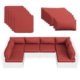 thumbnail image 1 of MRUAKA Outdoor Cushions for Patio Furniture Replacement, Patio Furniture Cushions, Deep Seat Patio Cushions, Patio Seat Cushions for Outdoor Sectional (Red), 1 of 8