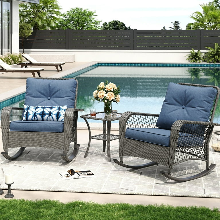 Rocking wicker patio furniture hotsell