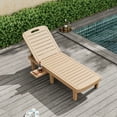 ECOPATIO Oversized Outdoor Chaise Lounge Chair, Patio Lounge Chair with