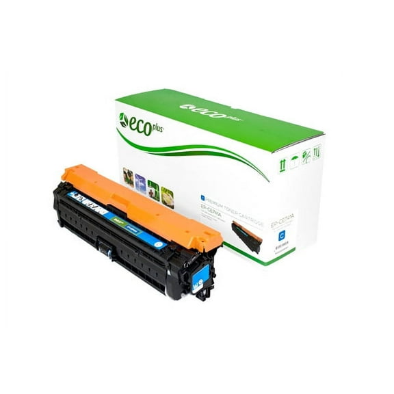 ECOPLUS Brand Replacement for HP 307A (CE741A) Toner Cartridge, CYAN, 7.3K YIELD