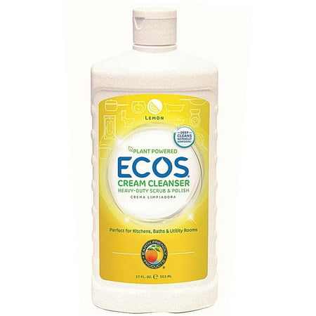 ECOS Cream Cleanser Heavy Duty Scrub Lemon -- 17 fl oz