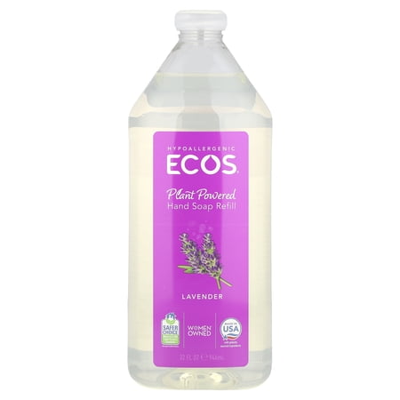 ECOS Hypoallergenic Liquid Hand Soap Refill, Lavender, 32 Fluid Ounce
