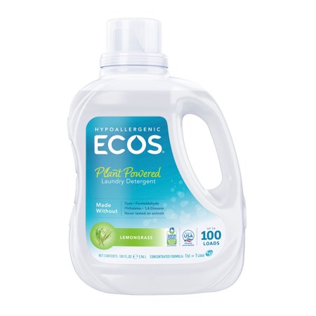 ECOS Hypoallergenic Laundry Detergent Lemongrass -- 100 fl oz