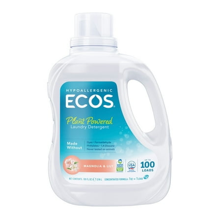ECOS Hypoallergenic Laundry Detergent Magnolia & Lily -- 100 fl oz