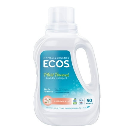 ECOS Hypoallergenic Laundry Detergent Magnolia & Lily -- 50 fl oz