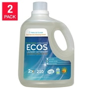 ECOS Laundry Detergent Free & Clear 210 fl. oz, 2-count