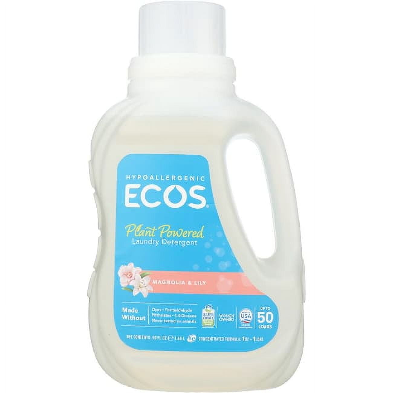 ECOS Laundry Detergent, Magnolia & Lily, 50 Loads
