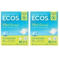 ECOS Laundry Detergent Sheets, Hypoallergenic, 50ct, Free & Clear, Pack