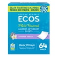thumbnail image 1 of ECOS Hypoallergenic Laundry Detergent Sheets for Sensitive Skin- Lavender Vanilla 64 Ct, 1 of 6