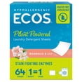 thumbnail image 1 of ECOS Hypoallergenic Laundry Detergent Sheets for Sensitive Skin, Magnolia & Lily, 64 ct, 1 of 10