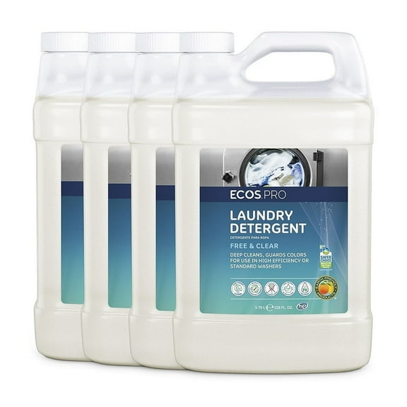 ECOS PRO Free & Clear HE Liquid Laundry Detergent 128 Loads 128 oz. 4/Carton (PL9764/04)