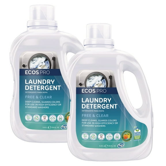 ECOS PRO PL937102CT 170 oz. Liquid Laundry Detergent Jug - Free and Clear (2/Carton)