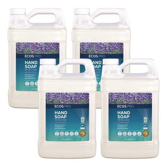 ECOS Proline PL966504CT liquid hand soap, 1 gal lavender, 4-pack carton