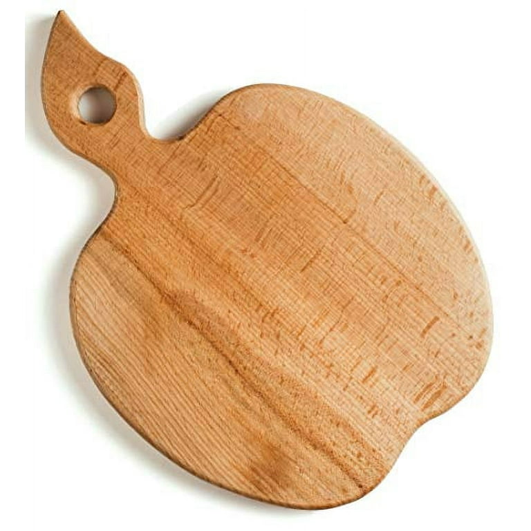 Small Wooden Cutting Board With Handle, Apple Shaped – ECOSALL