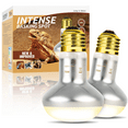 ECOSUB Reptile Heat Lamp E26, 2Pcs, 75W, Basking Light Bulb for Bearded Dragon, Gecko, Turtle