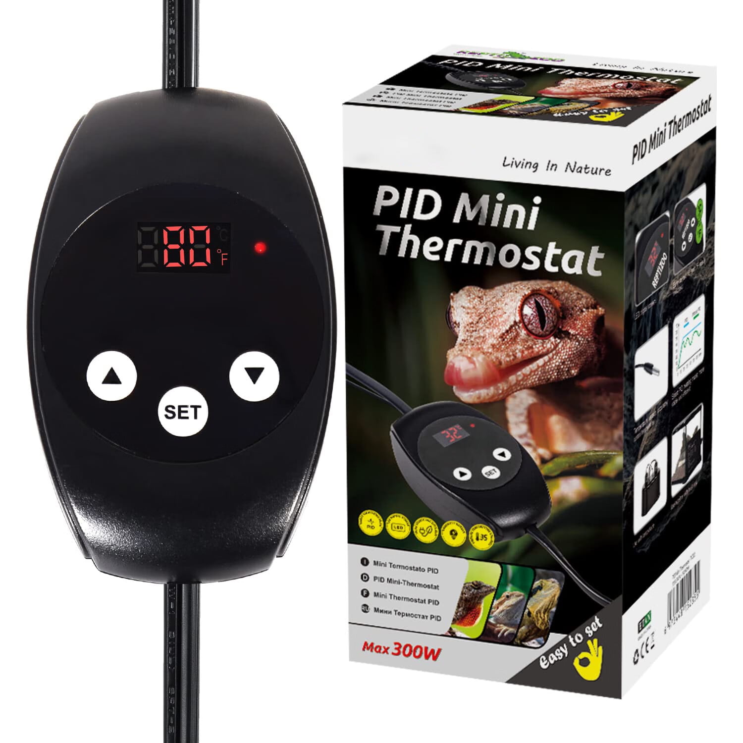 ECOSUB Reptile Thermostat Temperature Controller,Digital Reptile Heat
