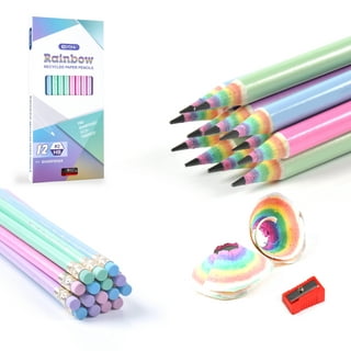 Rainbow Pencils Quality Soft Core Leads Multi Colored - Temu