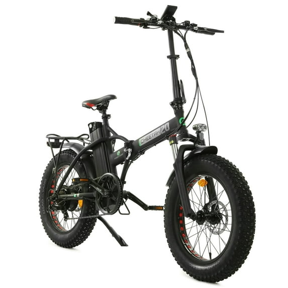 ECOTRIC 20" 48 V 500 W 15 AH Folding Electric Fat Tire Bicycle Bike City E-bike Black A-E516646 & SH-DC018-MB Upgraded 48V 15Ah Lithium Battery for Hammer Electric Bike